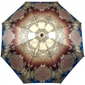 Красивый атласный зонтик, Три Слона, полный автомат, 3 сл.,арт.884A 24