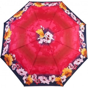 Яркий зонт  Banders с цветами, механика, 3 сл., арт.1012-8