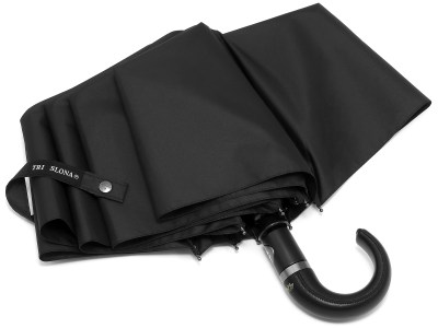 Зонт Три Слона черный, полный автомат, 3 сл.,арт.500