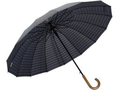Стильный зонт трость Sponsa клетка, полуавтомат, 16 спиц,арт.3524-2