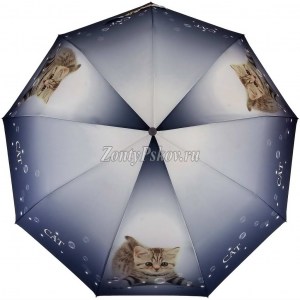 Милый зонт с котенком Amico, полуавтомат, арт. 122-5