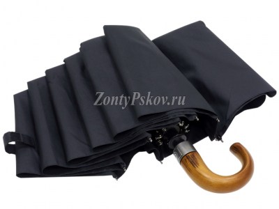 Зонт Frei Regen черный, полный автомат, 3 сл.,арт.8245