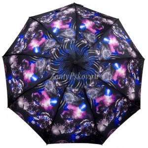 Яркий атласный зонтик, полуавтомат, Amico, арт.072-8