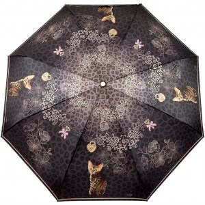 Стильный зонт с котом, Три Слона, автомат, арт.3841-2