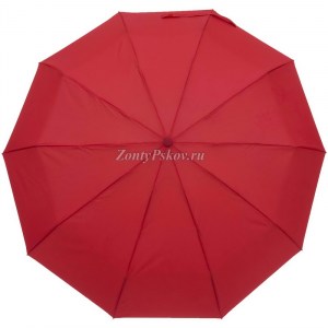 Женский красный зонт, 4 сложения, автомат Frei Regen арт.6070-1