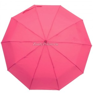 Розовый женский зонт, 4 сложения, автомат Frei Regen арт.6070-4
