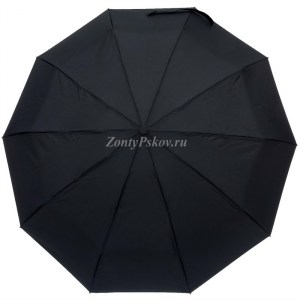 Черный женский зонт, 4 сложения, автомат Frei Regen арт.6070-5