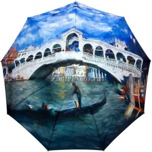 Красивый зонтик трость с Венецией, Amico, автомат, арт.6118-2