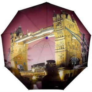Стильный зонт с Лондонским мостом, Amico, полуавтомат, арт. 7109-5