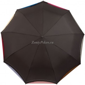 Черный женский зонт, River, полуавтомат, арт.3023-3