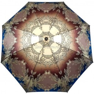 Стильный атласный зонтик, Три Слона, полуавтомат, 3 сл.,арт.882 26
