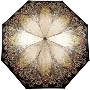 Красивый атласный зонтик, Три Слона, полный автомат, 3 сл.,арт.884A 27