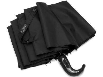 Зонт мужской Popular черный, 12 спиц, полный автомат, 3 сл., арт.2600-1