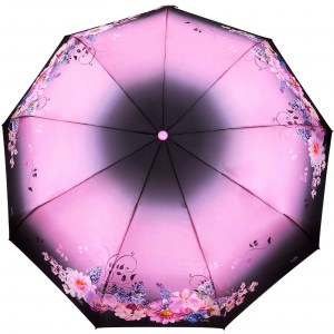 Стильный зонт с цветами Popular, полный автомат, арт. 2019
