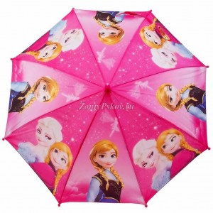 Классный зонт с героями Холодного сердца, Rainproof, полуавтомат, арт.2033-4