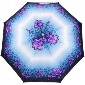 Красивый зонт  Banders с цветами, механика, 3 сл., арт.1012-6