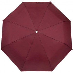 Красивый бордовый зонт  Banders, механика, 3 сл., арт.1010-2