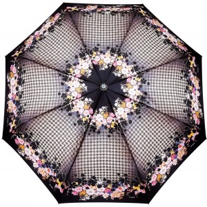Женский зонтик с цветами, Три слона, автомат, арт.3880-52