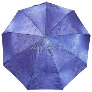 Лиловый жаккардовый зонт, Zicco, полуавтомат, арт.2055-3