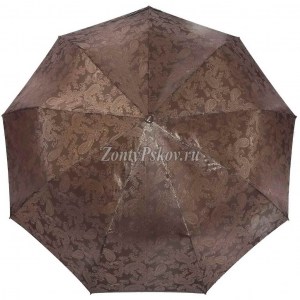 Шоколадный жаккардовый зонт, Zicco, полуавтомат, арт.2055-5