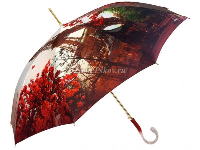 Стильный зонтик трость с Эйфелевой башней, Amico, автомат, арт.4356