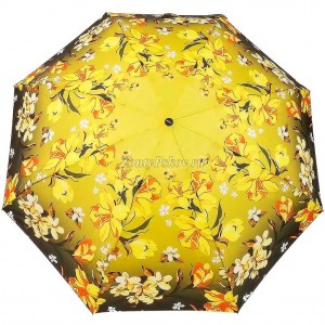Желтый маленький зонт с цветами, Monsoon, механика, 5 сл.,арт.8019-3