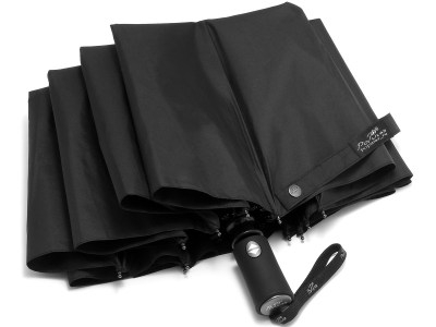Зонт мужской Robin черный, 12 спиц, полный автомат, 3 сл., арт.413