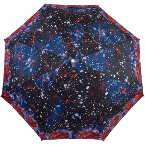 Синий зонт  Banders с цветами, механика, 3 сл., арт.1012-9