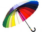 Зонт  женский трость Радуга 16 спиц, Popular, арт.888_product